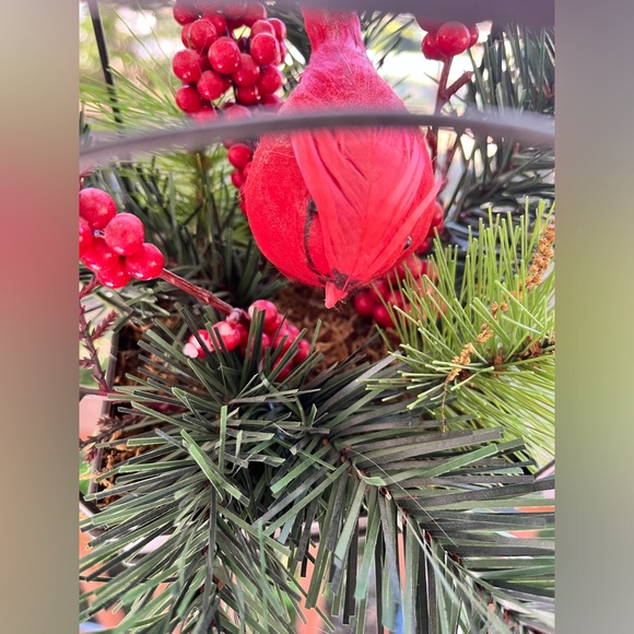 Vintage Handmade Birdcage Decor Hangable Cardinal Holiday/Everyday Decor - Picture 7 of 8